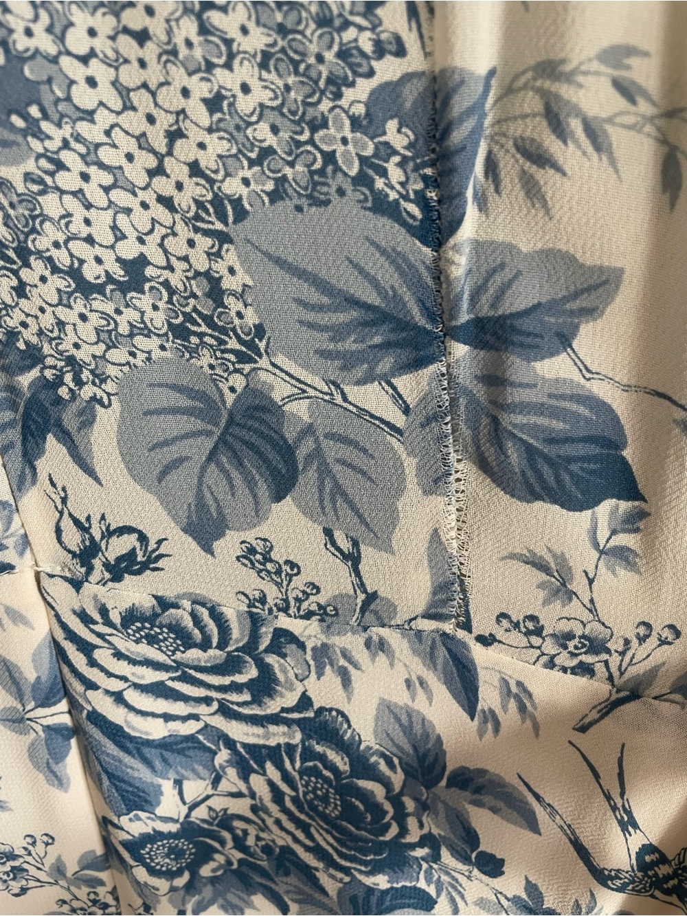 Reformation Carolena Blue and White Floral Midi Dress size 6 worn once - Picture 6 of 12